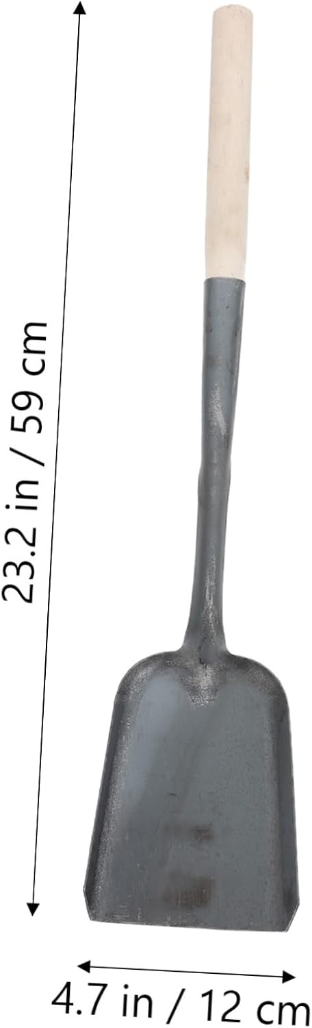 2pcs Home Coal Ash Shovel Long Handled Fireplace Tool for Ash Bucket Gardening Style