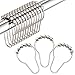 Amazer Shower Curtain Hooks, Decorative Shower Curtain Hooks Rust Proof Stainless Steel Shower Curtain Hooks, Shower Hooks for Shower Curtain Bathroom Shower Rods Set of 12, Polished Nickel
