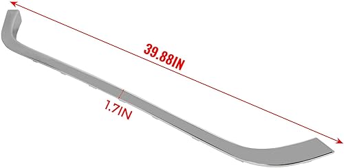 Miniatura 3 de HECASA Moldura para campana de parrilla compatible con Mini Cooper R55 R56 R58 R59 MC1235100, 51132751040 cromado