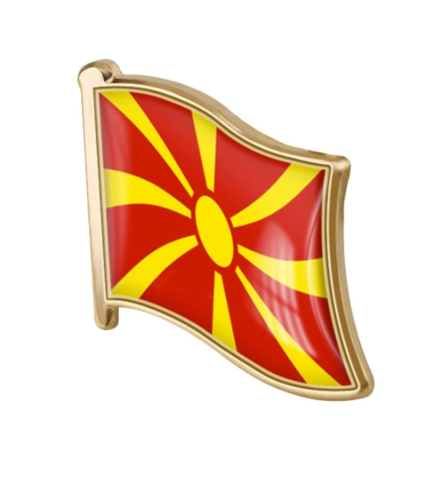 vmcoatdu Country Flag Pin Badge International Travel Brooch Metal Alloy Souvenir Pin for Hat Clothes Backpack