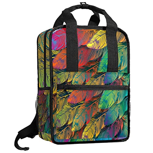 Sac à dos pour garçons confortable à bretelles réglables motif floral rose