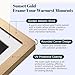 Frameo Digital Photo Frame WiFi Champagne Gold Frame 10.1 Inch Picture Frame with 1280x800 HD IPS Touchscreen, Built-in 32GB, Send Photo Video via Frameo App/USB/SD, Gifts for Women Men