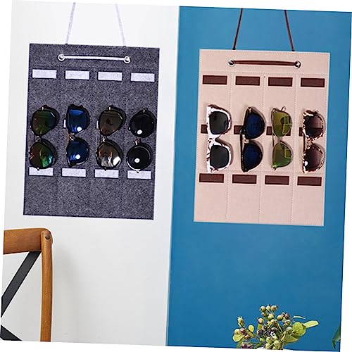 ibasenice 3 Pecas Saco De Armazenamento Doméstico Bolso De Óculos Suporte De Óculos De Parede Oculos