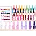 Beetles Gel Nail Polish Kit with U V Light - 45 Colors Gel Polish Set 75 Pcs One Color One Bottle Emotional Journey Kit with Top Base Coat Beauty Must Have Salon Manicure Gifts for Women Teen Girls