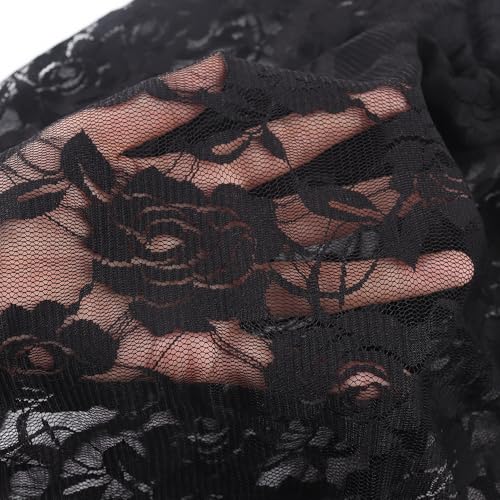 Noomelfish Girls Lace Long Sleeve Layering Tops Sheer Mesh Tee Shirts Blouse thumb #1