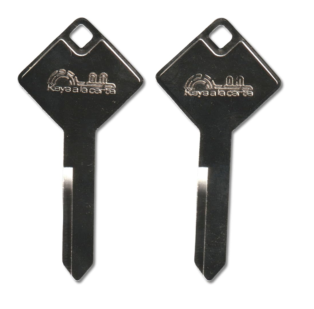 0003 Pair (2) Replacement Keys – Cut to Code on 1660 Blank for