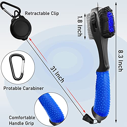 Yumzeco-Toalla-De-Golf-Cepillo-De-Golf-Accesorios-Golf-Con-Tee-De-Golf-De-30-Piezas-Toallas-Retractiles-Con-Clip-Kit-De-Limpieza-De-Cepillos-De-Golf-Kit-De-Limpieza-De-Golf
