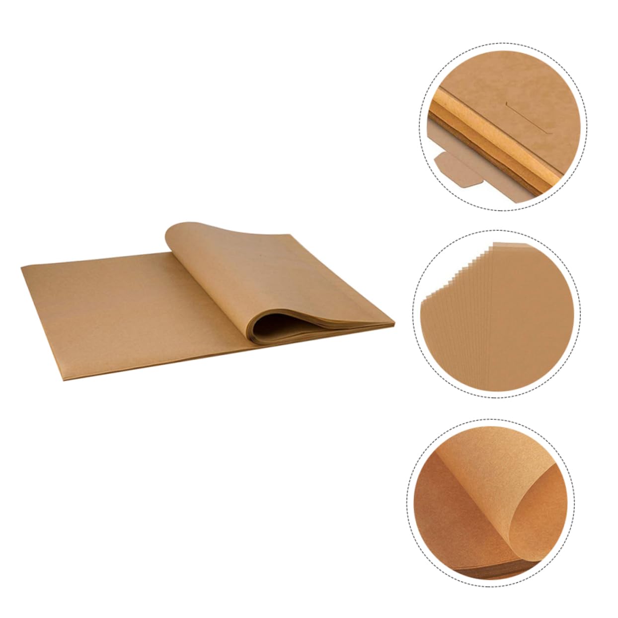 VALICLUD 200 Piezas Papel De Silicona Para Hornear Papel Pergamino Antiadherente Práctico Para Hornear Para Barbacoas Pasteles y Hornos Casero