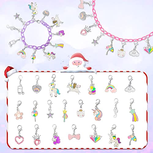 Christmas DIY Creative Charm Pendant Bracelet Necklace Advent Calendar--24 Pcs DROPS TO (MORE OPTIONS AVAILABLE) - image 3