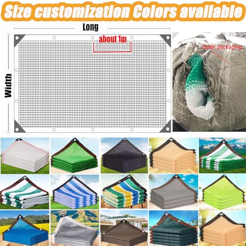 Toile d'ombrage rectangulaire bleu et blanc 7x8m pour jardin
