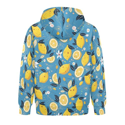 KLL Fresh Lemons Hand Drawn Doodle Toddlers and Boys' Sweatshirt Long Sleeve Cool Hoodie Clothes with Kangaroo Pocket2