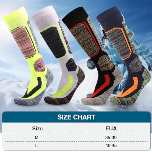 Eforcase Ski Socks for Men Women Winter Thick Warm Boot Socks Long Socks Knee High Warm Snow Skating Snowboarding Socks2