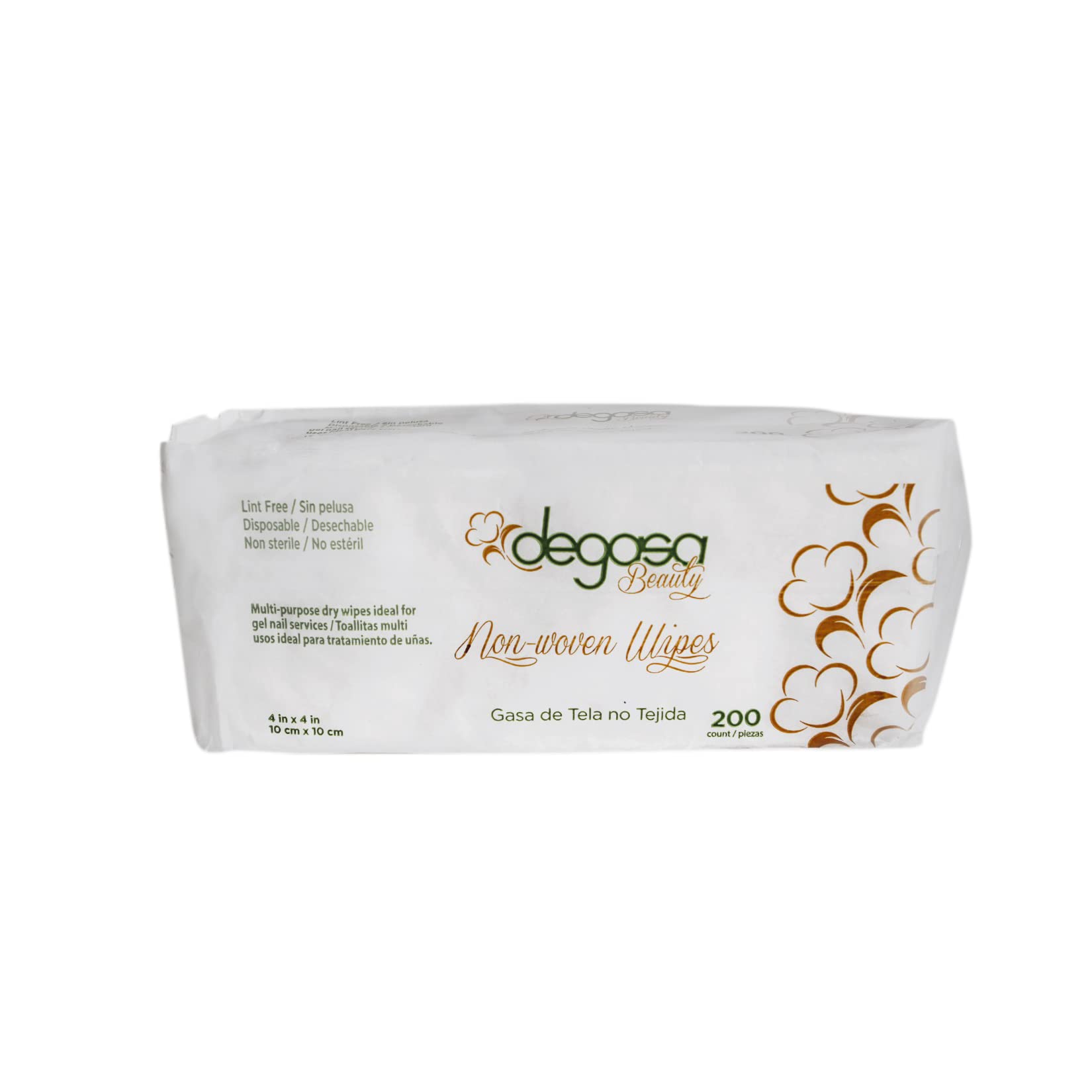 Esthetic Cosmetic Non-Woven Facial Wipes for Salon and Spa Use, Lint Free Essentials for Facial Treatments (Nonwovens Wipes 200 Count) (4"x 4")