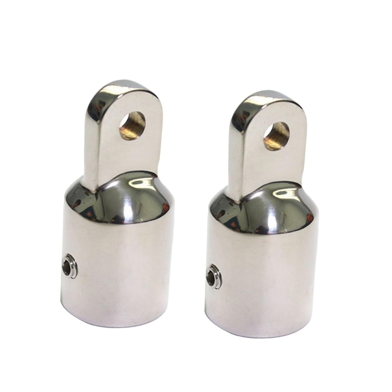 INOOMP 2 Set di Raccordi per Barche E Yacht Terminale per Occhiello da 7/8 Acciaio Inossidabile 316 Lucidato Installazione Resistente 2 Pezzi*2
