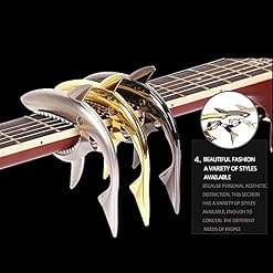 QZH La Nouvelle Guitare Folk en Bois Capo Sharks Clip Transpondeurs diacritiques Accessoires de Guitare Capo Clips… - Les Beatles, Paul McCartney, John Lennon, RIngo Starr, George Harrison QZH La Nouvelle Guitare Folk en Bois Capo Sharks Clip Transpondeurs diacritiques Accessoires de Guitare Capo Clips… – Image 3