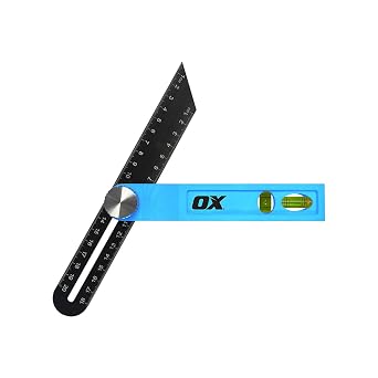 OX Trade Sliding Bevel 200mm   Stainless Steel Bevel Gauge & Angle Finder