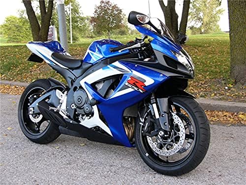 NF - Carenado azul y blanco apto para Suzuki 2006 2007 GSXR 600750 GSX-R 600 750 moldeado por inyección de plástico ABS carrocería nueva carrocería