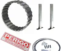Kit Econômico Cerca Concertina Galvanizada 45cm para 5m para muros