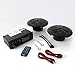 Pyle Marine Headunit Receiver Speaker Kit - In-Dash LCD Digital Stereo Built-in Bluetooth & Microphone w/ AM FM Radio System 5.25’’ Waterproof Speakers (2) MP3/SD Readers & Remote Control-PLMRKT46BK