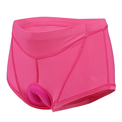 Shorts de ciclismo, Romacci Roupa interior feminina de ciclismo calça gel 3D bicicleta acolchoada bi