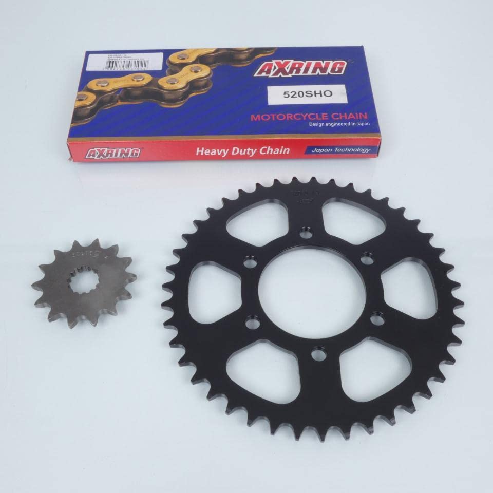 Kit chaîne Axring compatible avec Moto Kawasaki 650 Kle Versys 2007 à 2016