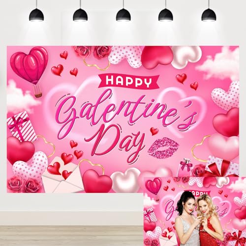 Happy Galentines Day Backdrop Banner Pink Heart Balloon Galentines Banner Decorations for Women Girls Retyshia Red Rose Gifts Valentines Party Decorations Background Banner 5.9x3.6ft(71×43inch) Happy Galentines Day Backdrop Banner Pink Heart Balloon Galentines Banner Decorations for Women Girls Retyshia Red Rose Gifts Valentines Party Decorations Background Banner 5.9x3.6ft(71×43inch)
