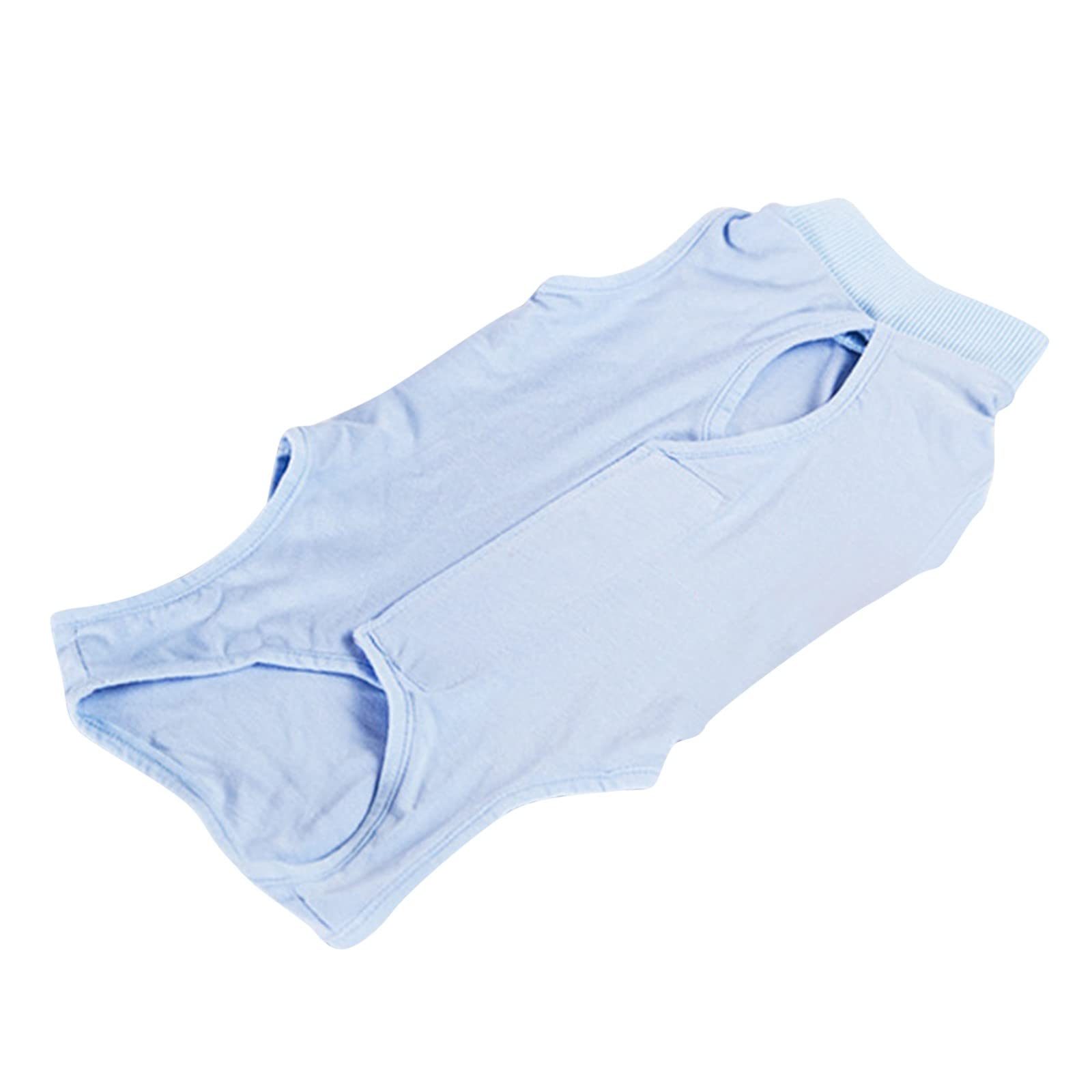 الصلبة دوغ الانتعاش دعوى أونيسي بعد عملية بيت للإناث الذكور الكلاب كاتس الصلبة الجراحي بعد الجراحة سنوغلي سترة للجروح البطن الفطام مكافحة لعق سترة Winsee Dog Small (Light Blue, M)