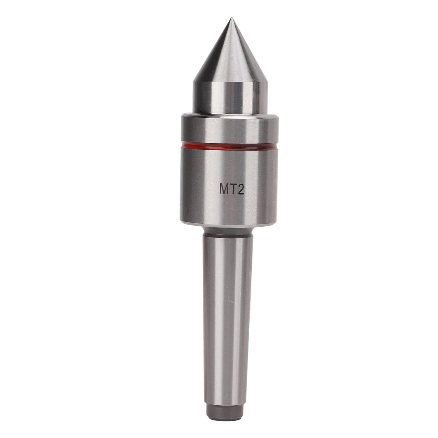 MT2 Live Center for Lathe, Heavy Duty High Carbon Steel Deep Grooved Ball Bearing, 60° Taper Metal Wood Lathe Tool