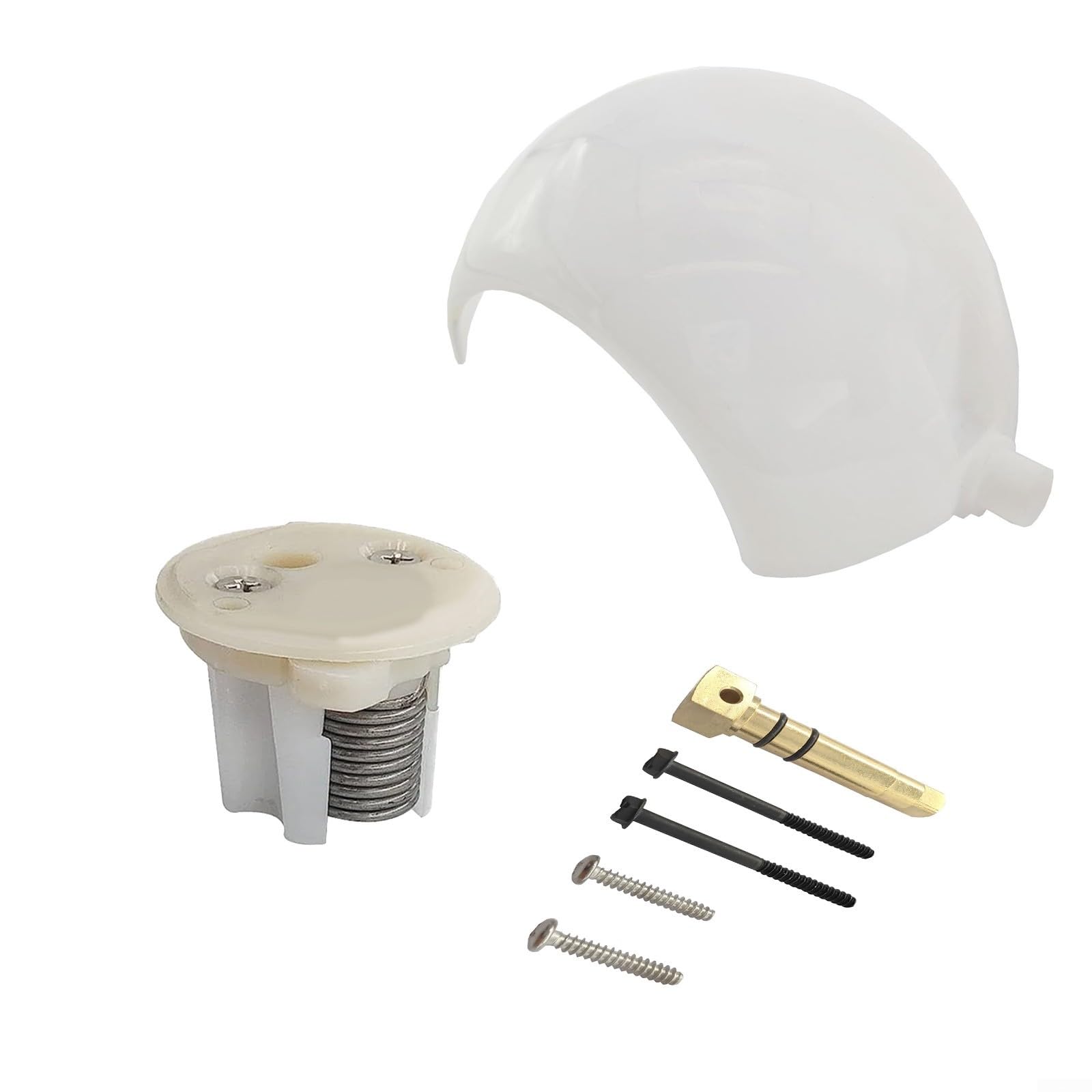 Cartuccia a molla per asse a sfera di scarico WC per camper 385318162 per Sealand 9108559136 WC a pedale a filo di gravità - Set di plastica a montaggio diretto