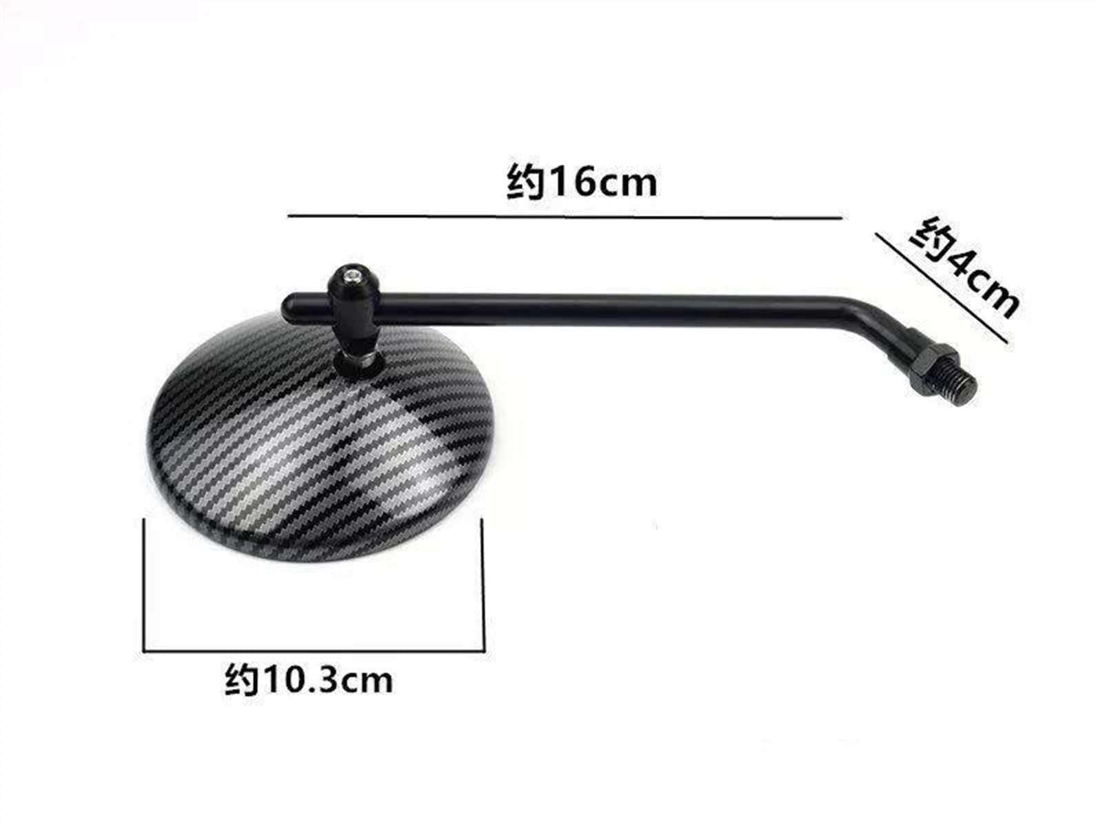 Specchietto Retrovisore Moto Specchietti Retrovisori Laterali Accessori Di Ricambio Da 10MM Per Super Cub Cross Cub 110 CC110 CT125(Misurare:B)