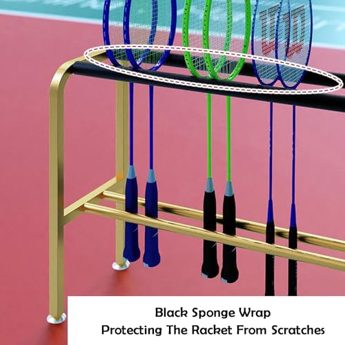 Soporte de bádminton para gimnasio y club con protección de esponja integrada 7