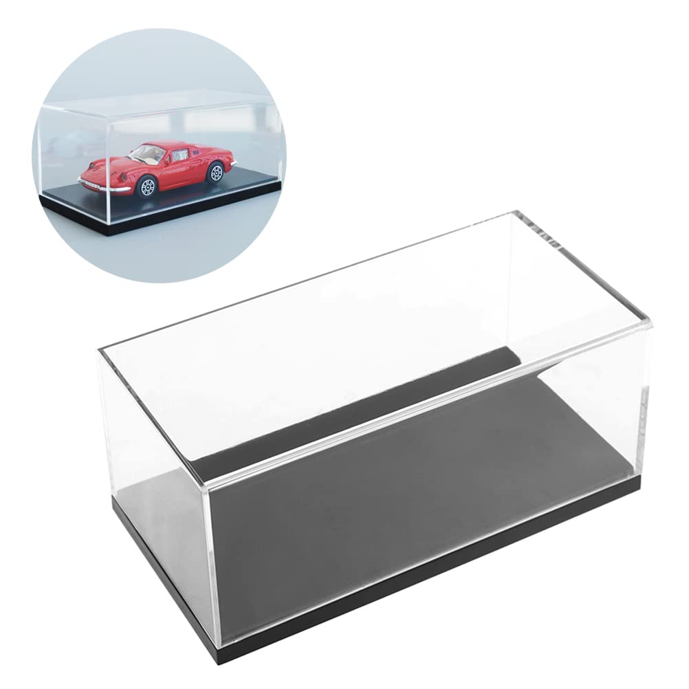 Vitrina Transparente De Acrílico A Escala 1:24, Caja De Mostrador Estuche Transparente Para Objetos De Coleccion Vitrina Apilable Proteccion Para