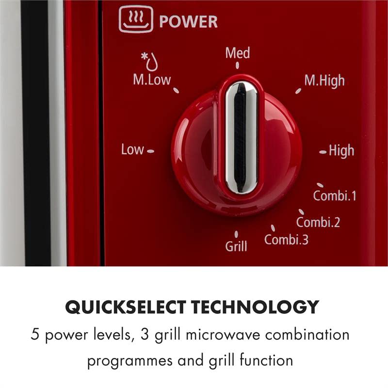 Klarstein Caroline Microwave Oven power dial close-up