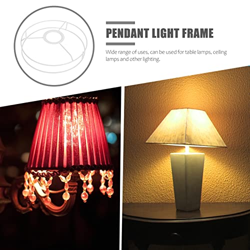 Image of LABRIMP Vintage Lamp Shade Ring Holder Metal Ring Support for Ceiling Desk Lamp