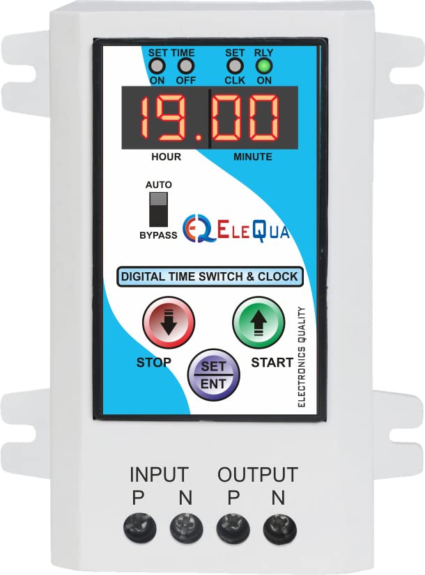 Buy ELEQUA 30Amp/2HP Digital Timer Switch and Clock for Street Light