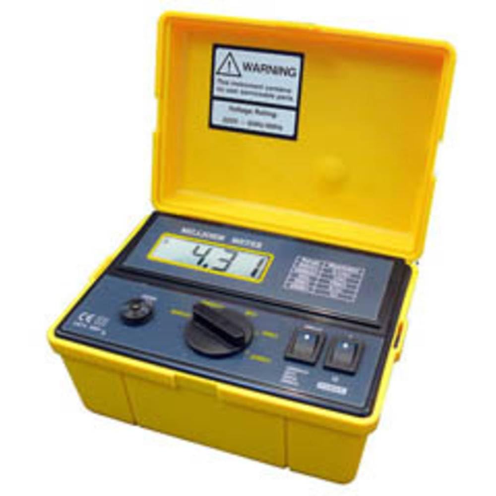 PCE Instruments PCE-MO 2001 Comprobador de miliohm con un maletín resistente al agua, para rangos de 100 μΩ a 2000 Ω