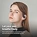 SANSUI W92 Open Ear Headphones,56H Playtime Stereo Sound Wireless Earbuds with Smart Digital Display,Fast Charging, Clear Calls, Bluetooth 5.4 Headphones for Fitness/Workouts/Travel(Black)