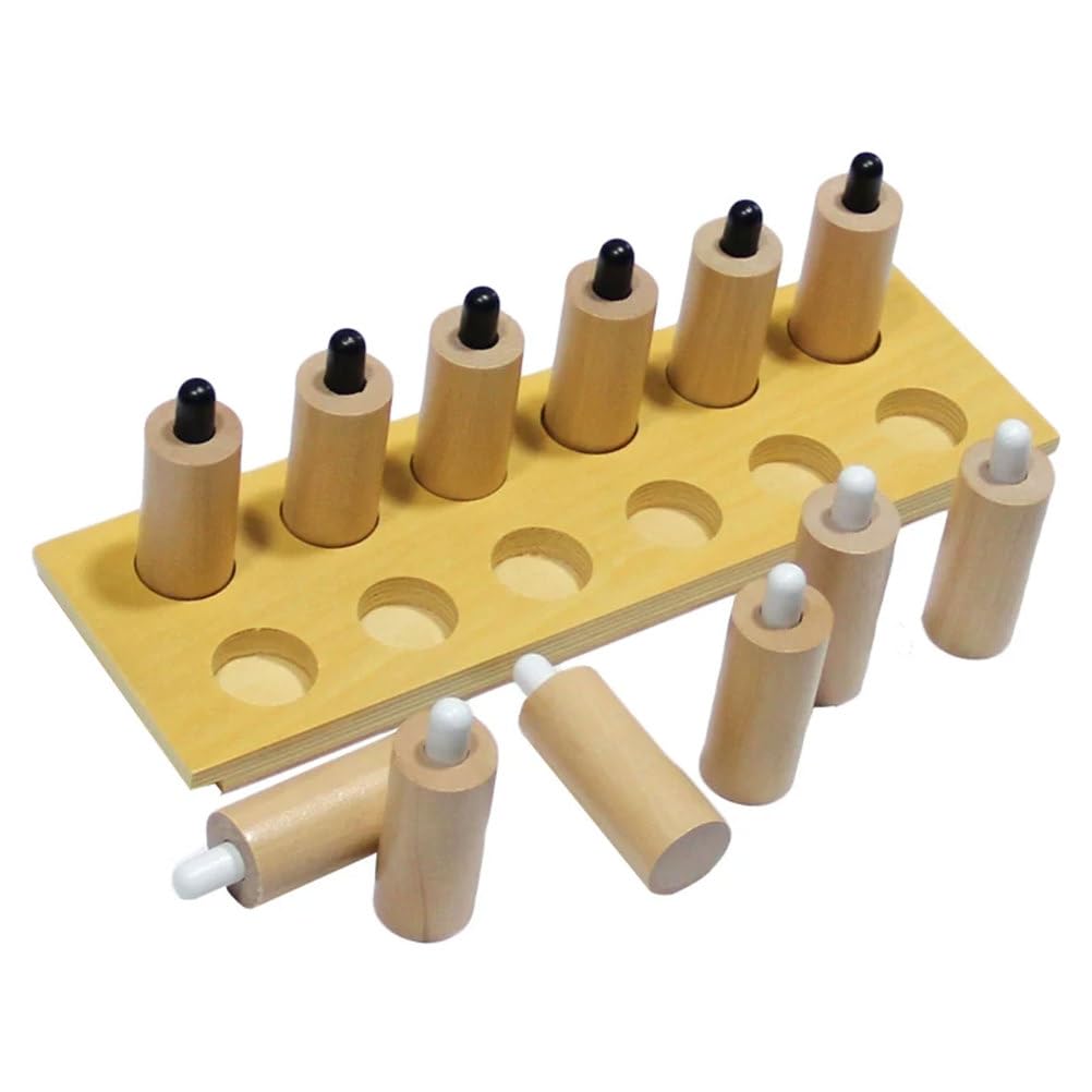 ttnmrc Montessori Wooden Pressure Tubes Sensorial Toy