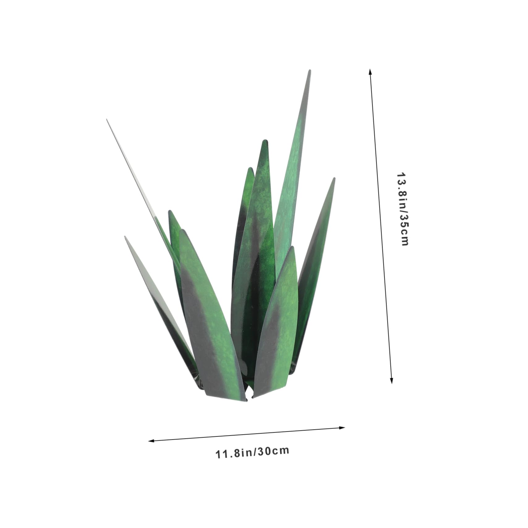 BESPORTBLE Ornement Plante Grasse Artificielle en Métal Vert, Décor Créatif pour Jardin, Bureau et Restaurants, Facile à Nettoyer