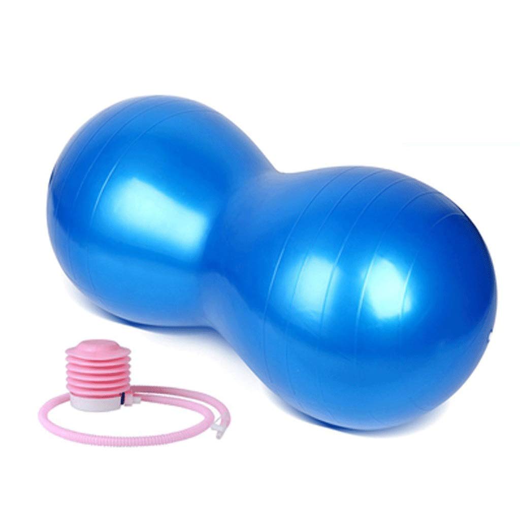 Gymnastikball Yoga Ball Ball Cohle Peanut Bälle Doppel Yoga Ball Fitness Ballstuhl mit Schnellpumpe, for Balance-Training, Beckenstraining, Postpartumerziehung, Hausübungen, Pilates, Yoga, Meditation