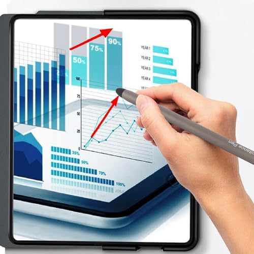 Stylus Pen for Fire HD 10, Max 11 Tablet & Tab Tab A9 A8 A7 A7 Lite, Flexible Tip Screen Writing & Drawing Tool, No Battery Required with Extra Replacement Nibs (Gray) - Image 3