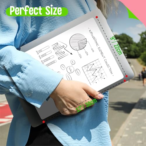 8 Packs Small Whiteboards, Double Sided Dry Erase Blank Board, Writable and Erasable White Board for Office, Home, Classroom, Math, Drawing (Each Measures 12” x 9”) - Image 4