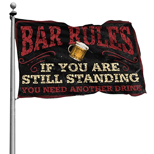 Drapeaux de fanion règles du bar 152x244 cm pour déco dortoir étudiant