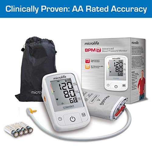 Microlife Bpm2 Advanced Blood Pressure Monitor, Upper Arm Cuff, Digital Blood Pressure Machine, Stores Up To 60 Readings #TOP5