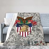 West Point Military Academy West Point Academy Logo Fleece Blanket Camouflage - Soft Plush Throw Blanket for Couch, Bed, Sofa - Cozy Home Decor - Perfect for Travel Camping 50x40 Inches