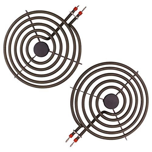 DERNORD 2pcs MP15YA 6" 240V 1500W Electric Range Burner Unit Set Replacement for Ken-More Whirlpool May-tag Hardwick Norge Range Stove