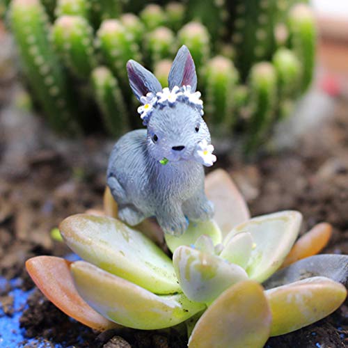 HEMOTON 6 peças mini cogumelos em miniatura de resina jardim de fadas ornamento colorido para decora