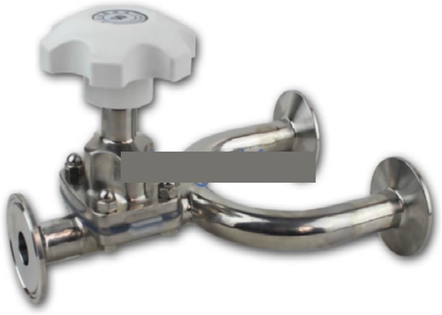 1" Pipe OD 25mm Stainless Steel 316L Tri-Clamp OD 50.5mm Diaphragm Valve Silicone