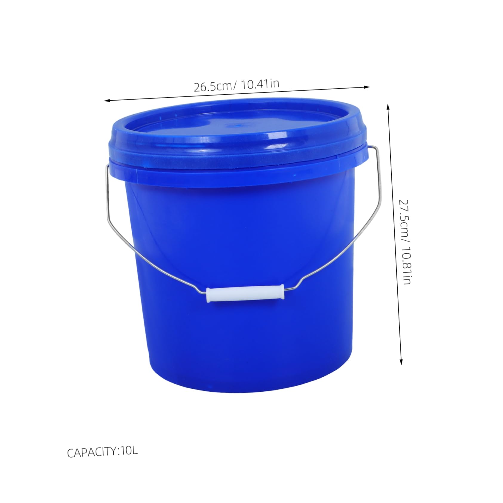 FUNOMOCYA Plastic Sealed Barrel with Bucket Lid 10l Family Capacity Bucket for Wine Making