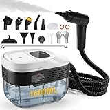2500W Portable Handheld Steam Cleaner,54oz Large Capacity,3-Level Adjustable Handle,15s Fast Heating Steamer for Cleaning with 20 Pcs Accessories,Plug-and-Play Steam Cleaner for Home,Car,Kitchen,More